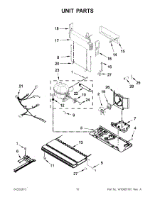 05 - Unit Parts parts for Whirlpool Refrigerator 5KBFS20EAX01 / from AppliancePartsPros.com