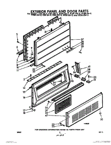 08 - Exterior Panel And Door parts for Whirlpool Ice Machine 7CSE5W2 / from AppliancePartsPros.com