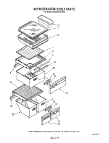 04 - Refrigerator Shelf parts for Whirlpool Refrigerator 6ED22DWXTN00 / from AppliancePartsPros.com