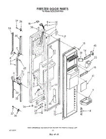 08 - Freezer Door parts for Whirlpool Refrigerator 6ED22DWXTN00 / from AppliancePartsPros.com