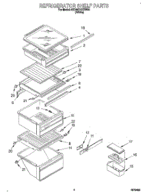 03 - Refrigerator Shelf parts for Whirlpool Refrigerator 6ED25DQXBN00 / from AppliancePartsPros.com