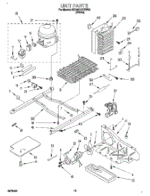 09 - Unit parts for Whirlpool Refrigerator 6ED25DQXBN00 / from AppliancePartsPros.com