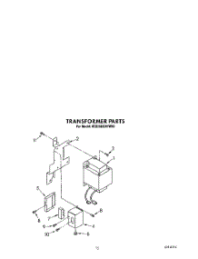 10 - Transformer parts for Whirlpool Refrigerator 6ED25DQXVN00 from AppliancePartsPros.com