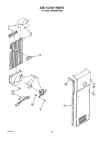 12 - Air Flow parts for Whirlpool Refrigerator 6ED25DQXVN00 from AppliancePartsPros.com