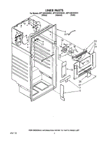 03 - Liner parts for Whirlpool Refrigerator 6ET16ZKXWG01 / from AppliancePartsPros.com