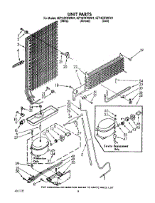 07 - Unit parts for Whirlpool Refrigerator 6ET16ZKXWG01 / from AppliancePartsPros.com