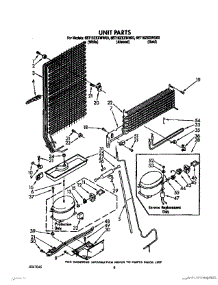 07 - Unit parts for Whirlpool Refrigerator 6ET16ZKXWN00 / from AppliancePartsPros.com