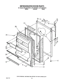 08 - Refrigerator Door parts for Whirlpool Refrigerator 6ET16ZKXWN01 / from AppliancePartsPros.com