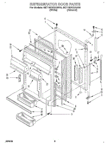 06 - Refrigerator Door parts for Whirlpool Refrigerator 6ET18DKXAN00 / from AppliancePartsPros.com