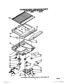 04 - Compartment Separator parts for Whirlpool Refrigerator 6ET18GKXWN01 / from AppliancePartsPros.com