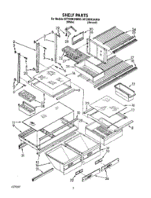 04 - Shelf, Lit / Optional parts for Whirlpool Refrigerator 6ET20DKXAN00 / from AppliancePartsPros.com