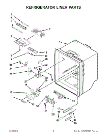 03 - Refrigerator Liner Parts parts for Whirlpool Refrigerator 5KRFX9000M00 / from AppliancePartsPros.com