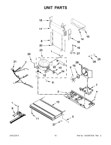 05 - Unit Parts parts for Whirlpool Refrigerator 5KRFX9000M00 / from AppliancePartsPros.com