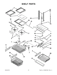 06 - Shelf Parts parts for Whirlpool Refrigerator 5KRFX9000M00 / from AppliancePartsPros.com