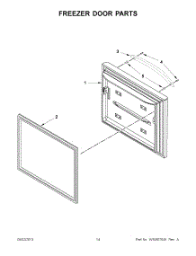 07 - Freezer Door Parts parts for Whirlpool Refrigerator 5KRFX9000M00 / from AppliancePartsPros.com