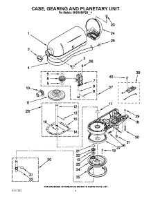 02 - Case, Gearing And Planetary Unit parts for Whirlpool Mixer 5KSM1500SBMS4 / from AppliancePartsPros.com