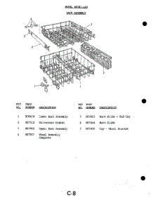 33 - Rack parts for Whirlpool Dishwasher 8501L30 / from AppliancePartsPros.com