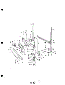 10 - Frame parts for Whirlpool Dishwasher 8561L30 / from AppliancePartsPros.com