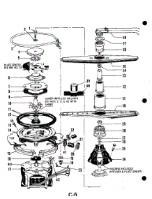 31 - Motor, Heater And Spray Arm parts for Whirlpool Dishwasher 8561L30 / from AppliancePartsPros.com