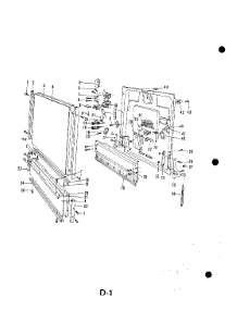 39 - Door parts for Whirlpool Dishwasher 8561L30 / from AppliancePartsPros.com