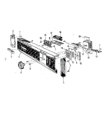 17 - Control Panel parts for Whirlpool Dishwasher 8564900 / from AppliancePartsPros.com