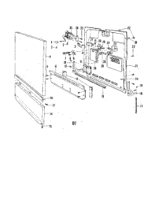 19 - Door parts for Whirlpool Dishwasher 8564900 / from AppliancePartsPros.com