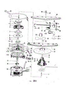 23 - Motor, Heater And Spray Arm parts for Whirlpool Dishwasher 8564900 / from AppliancePartsPros.com