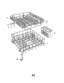 25 - Rack parts for Whirlpool Dishwasher 8564900 / from AppliancePartsPros.com