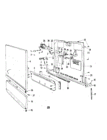 35 - Door parts for Whirlpool Dishwasher 8564900 / from AppliancePartsPros.com