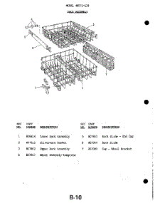 21 - Rack parts for Whirlpool Dishwasher 8571L30 / from AppliancePartsPros.com