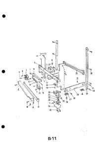 22 - Frame parts for Whirlpool Dishwasher 8581L30 / from AppliancePartsPros.com