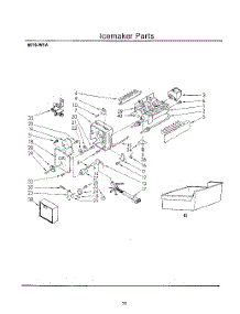 11 - Section parts for Whirlpool Refrigerator 8619W1A / from AppliancePartsPros.com