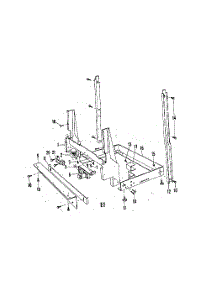 27 - Frame parts for Whirlpool Dishwasher 8584900 / from AppliancePartsPros.com