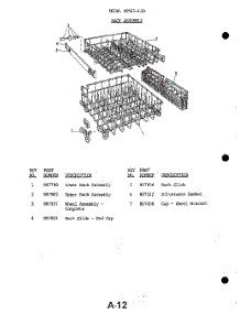 09 - Rack parts for Whirlpool Dishwasher 8591^30 / from AppliancePartsPros.com