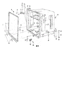 06 - Section parts for Whirlpool Dishwasher 8591W20 / from AppliancePartsPros.com