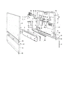 20 - Section parts for Whirlpool Dishwasher 8591W20 / from AppliancePartsPros.com