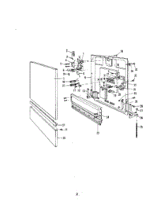 03 - Section parts for Whirlpool Dishwasher 8591W40 / from AppliancePartsPros.com