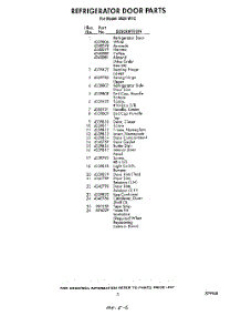 03 - Section parts for Whirlpool Refrigerator 8624W1C / from AppliancePartsPros.com
