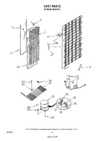 16 - Unit parts for Whirlpool Refrigerator 8624W1C / from AppliancePartsPros.com