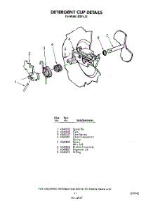 11 - Detergent Cup parts for Whirlpool Dishwasher 8597L10 / from AppliancePartsPros.com