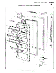 33 - Fresh Food Door parts for Whirlpool Refrigerator 8822W00 / from AppliancePartsPros.com