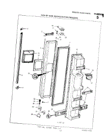 41 - Section parts for Whirlpool Refrigerator 8822W00 / from AppliancePartsPros.com