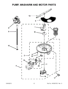 06 - Pump, Washarm And Motor Parts parts for Whirlpool Dishwasher 7WDT770PAYW4 / from AppliancePartsPros.com