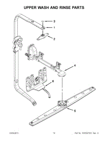 07 - Upper Wash And Rinse Parts parts for Whirlpool Dishwasher 7WDT770PAYW4 / from AppliancePartsPros.com