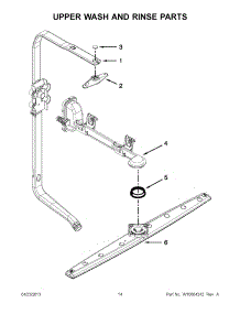 07 - Upper Wash And Rinse Parts parts for Whirlpool Dishwasher 7WDT790SAYM2 / from AppliancePartsPros.com