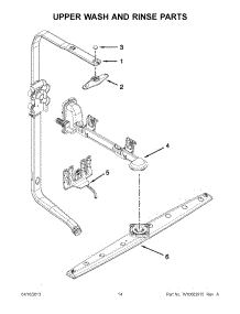 07 - Upper Wash And Rinse Parts parts for Whirlpool Dishwasher 7WDT950SAYM2 / from AppliancePartsPros.com