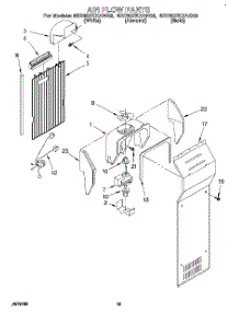07 - Air Flow parts for Whirlpool Refrigerator 8ED20ZKXAG02 / from AppliancePartsPros.com