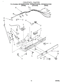 08 - Control, Lit / Optional parts for Whirlpool Refrigerator 8ED20ZKXAG02 / from AppliancePartsPros.com