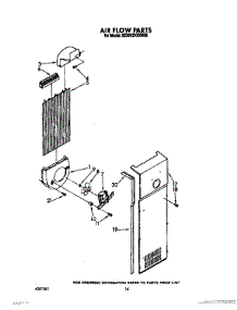 08 - Air Flow parts for Whirlpool Refrigerator 8ED20ZKXXG00 / from AppliancePartsPros.com