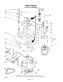 04 - Drive parts for Whirlpool Washer 9CA2000XMW0 / from AppliancePartsPros.com